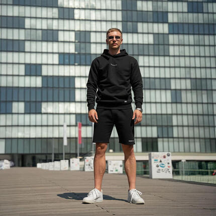 Home Wear Hoodie mit Kapuze – Khaki, Oversize XL