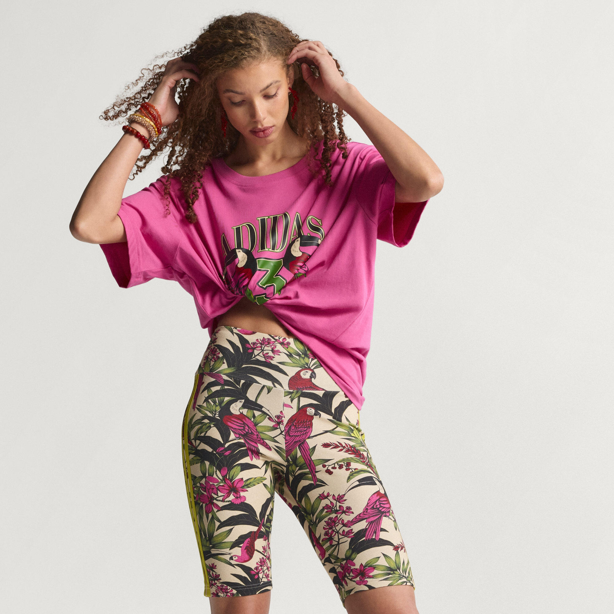 ADIDAS x FARM RIO BIKESHORT 3/7