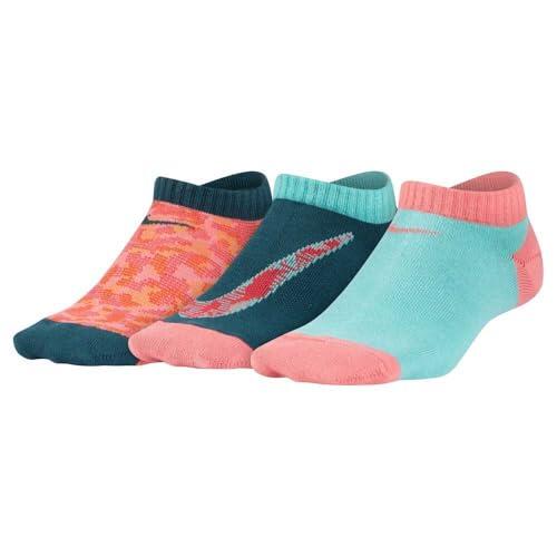 Calzini da allenamento Nike donna leggeri multicolore 3 paia taglia S
