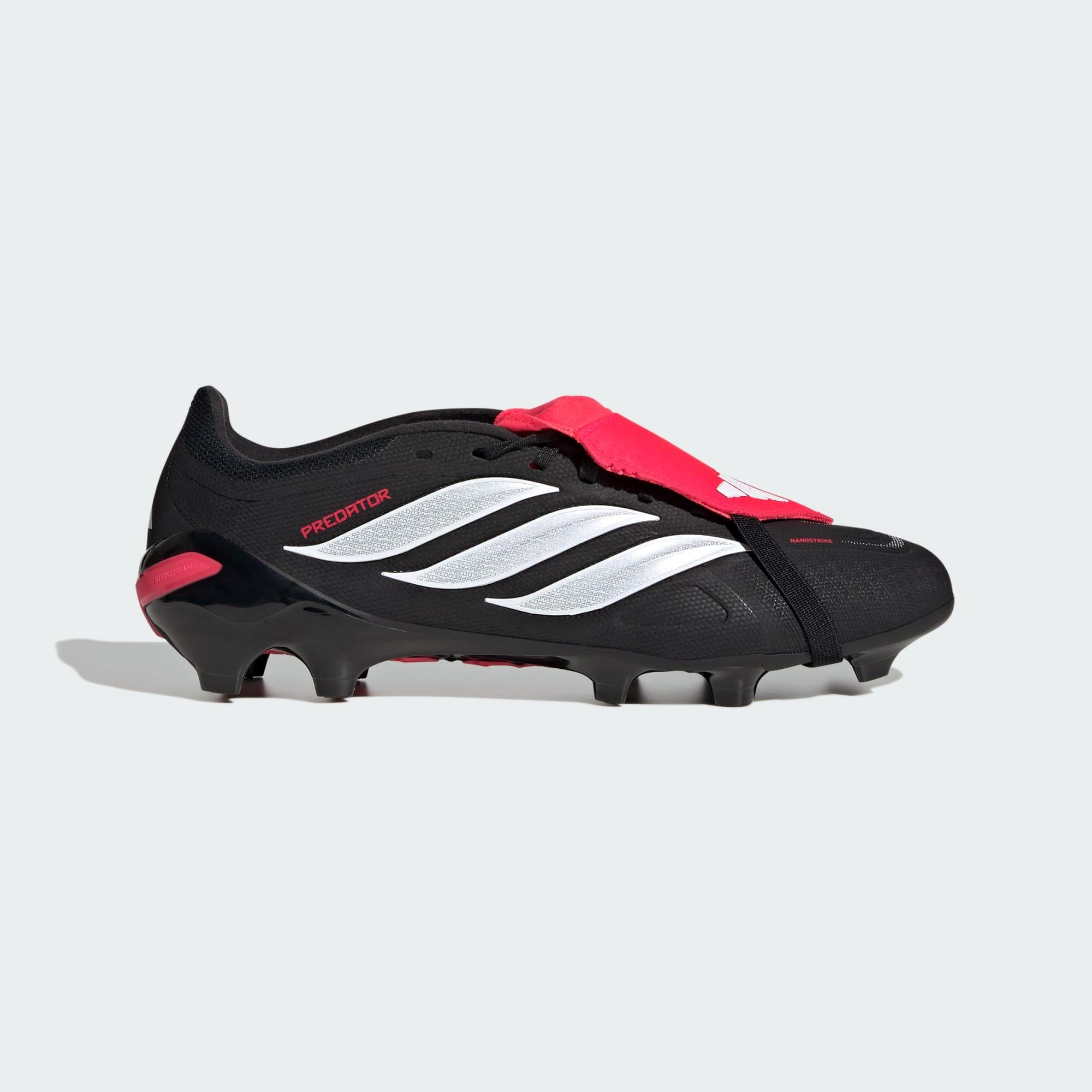 Adidas - Chaussure De Football Predator League Fold-over Tongue Terrain Souple - Chaussures De Football - Blanc|noir|rouge - Decathlon