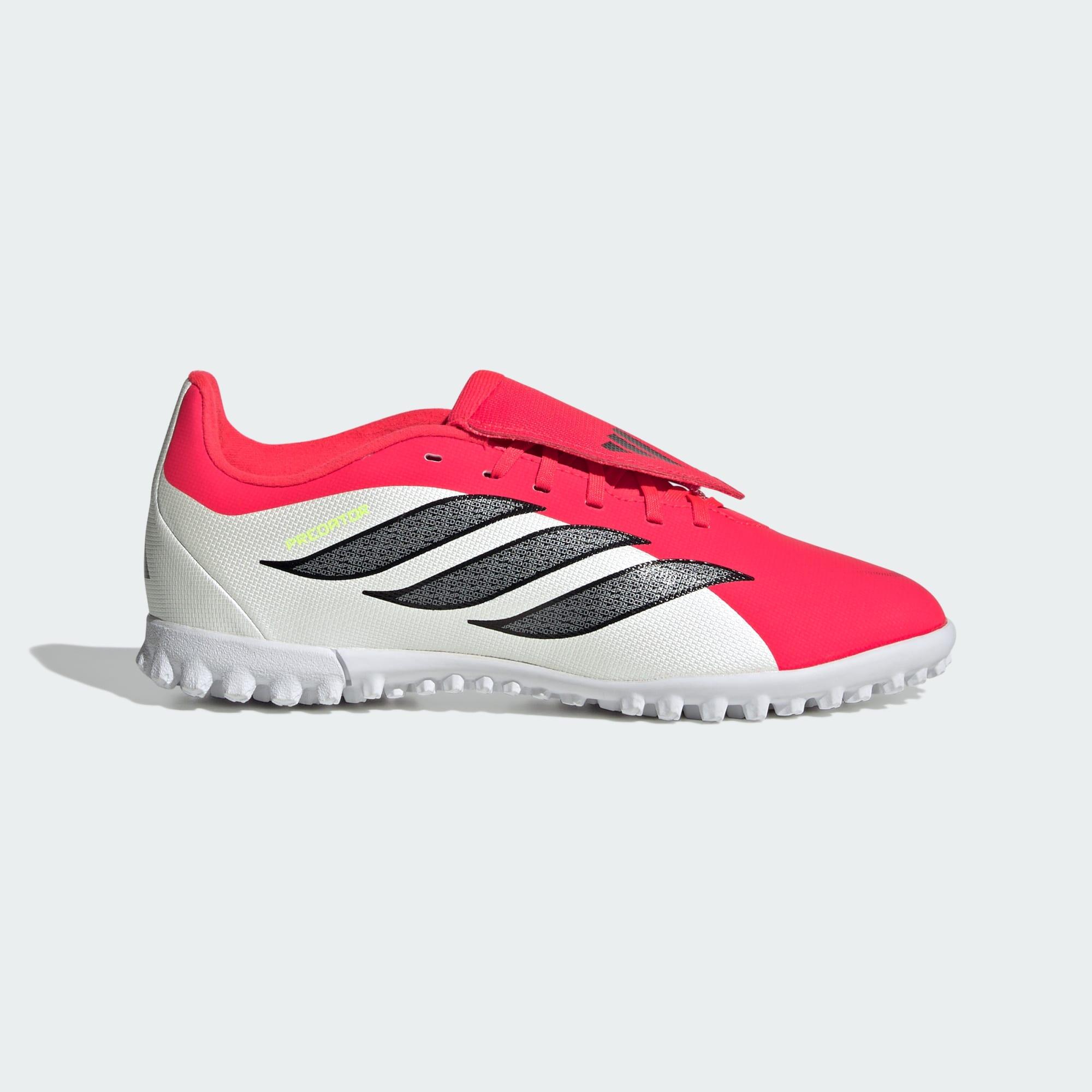 Adidas - Chaussure De Football Languette Rabattue Predator Club Turf Enfants - Chaussures De Football - Blanc|noir|rouge - Decathlon