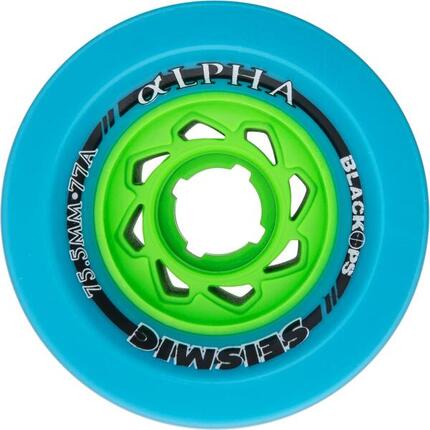 Roues Skate Seismic Wheels Alpha 75.5X62.5Mm 77A Blue Blackops Whalph77Abo