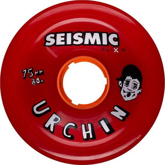 Roues Skate Seismic Wheels Urchin 75X48Mm 80A Opaque Red Elixir Td-Whurchn75/80R