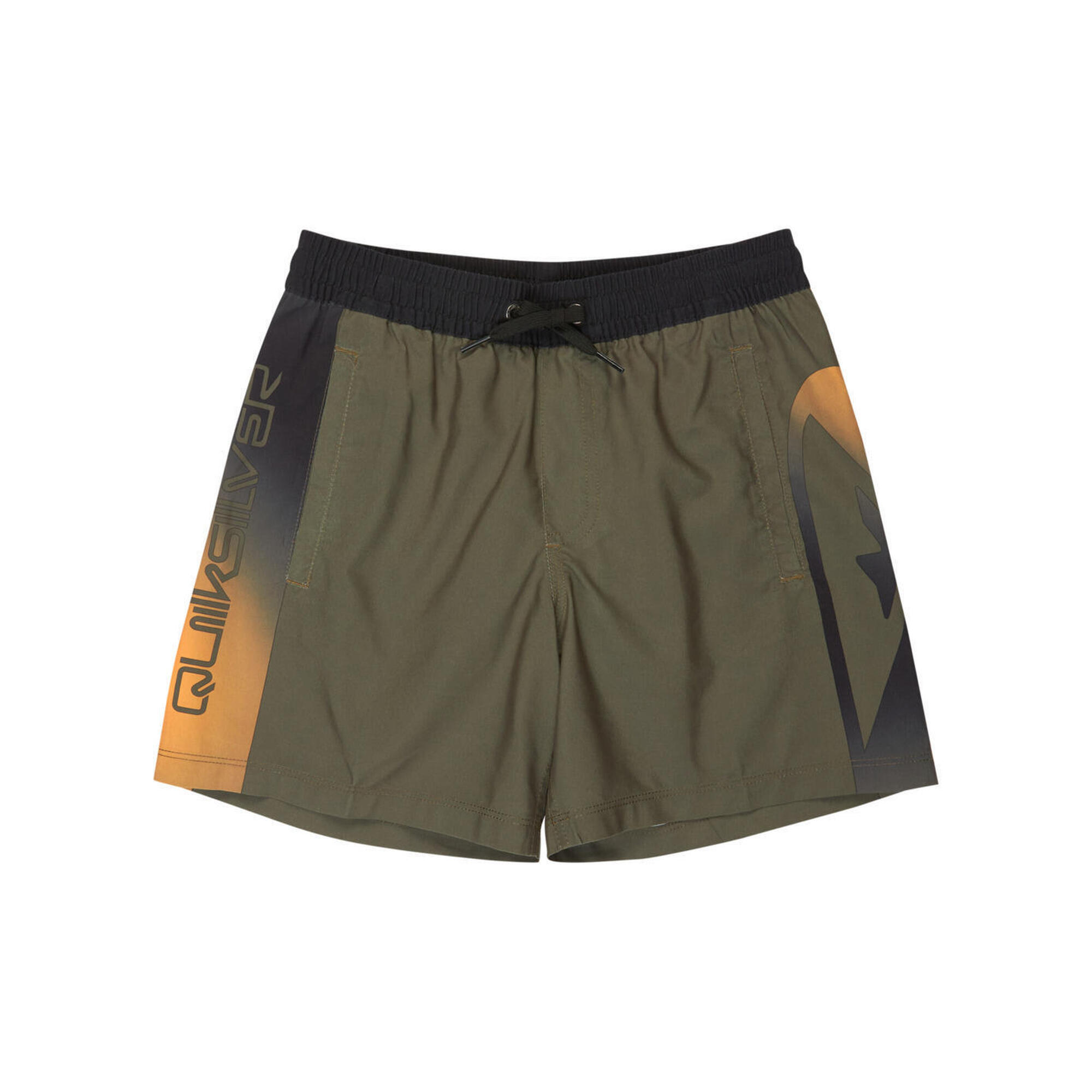 Quiksilver - Short De Bain Everyday Holmes Volley 16" Marron Garçon - Boxer De Bain - Marron - 14 À 16 Ans - Decathlon