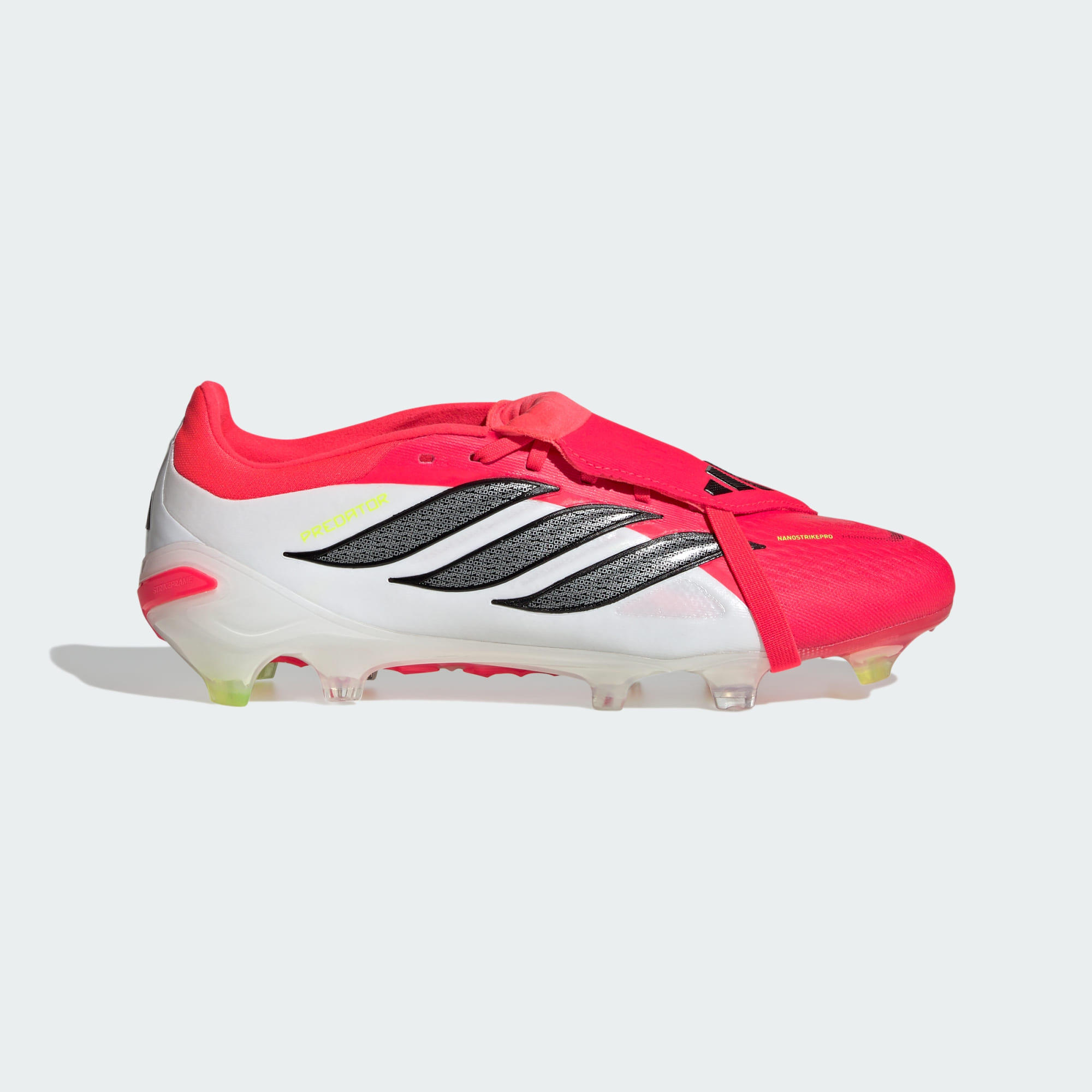 Adidas - Chaussure À Languette Rabattable Predator Pro Terrain Souple - Chaussures De Football - Blanc|noir|rouge - Decathlon