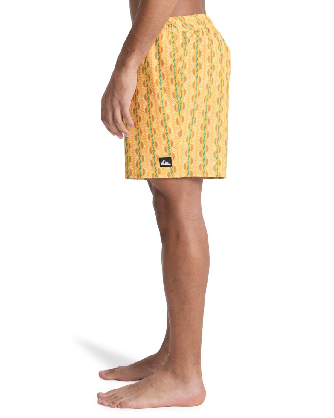 Schwimmshorts STRETCH PRINTED VOLLEY 16" Gelb Herren 4/4
