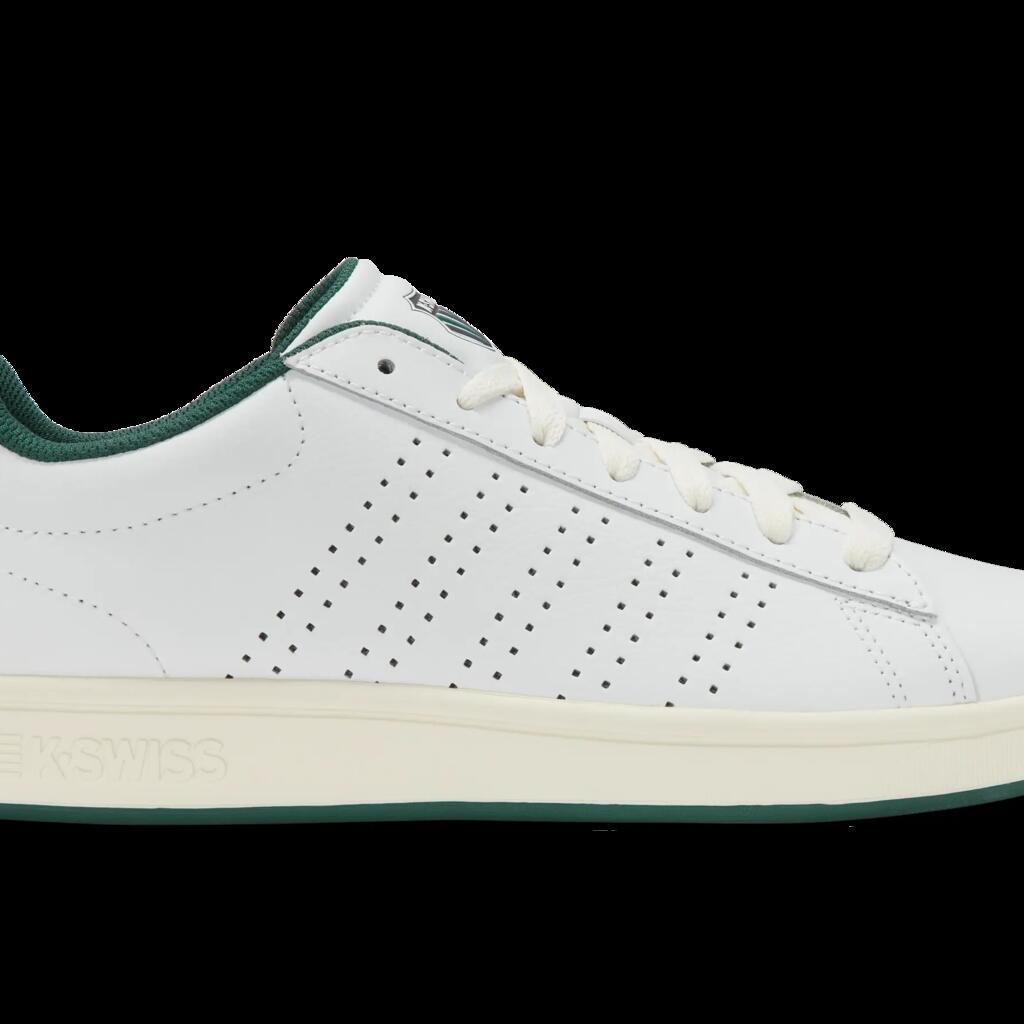 K-SWISS men's sneakers, white low-top athletic shoes, lace-up