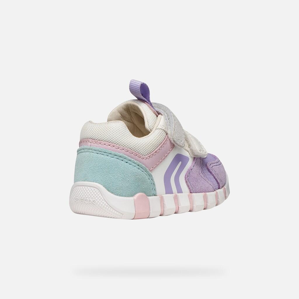 Premiers Pas Bébé Fille B IUPIDOO GIRL Lilas/Blanc 6/7