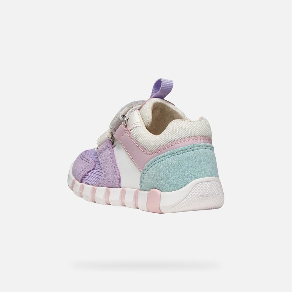 Premiers Pas Bébé Fille B IUPIDOO GIRL Lilas/Blanc 5/7