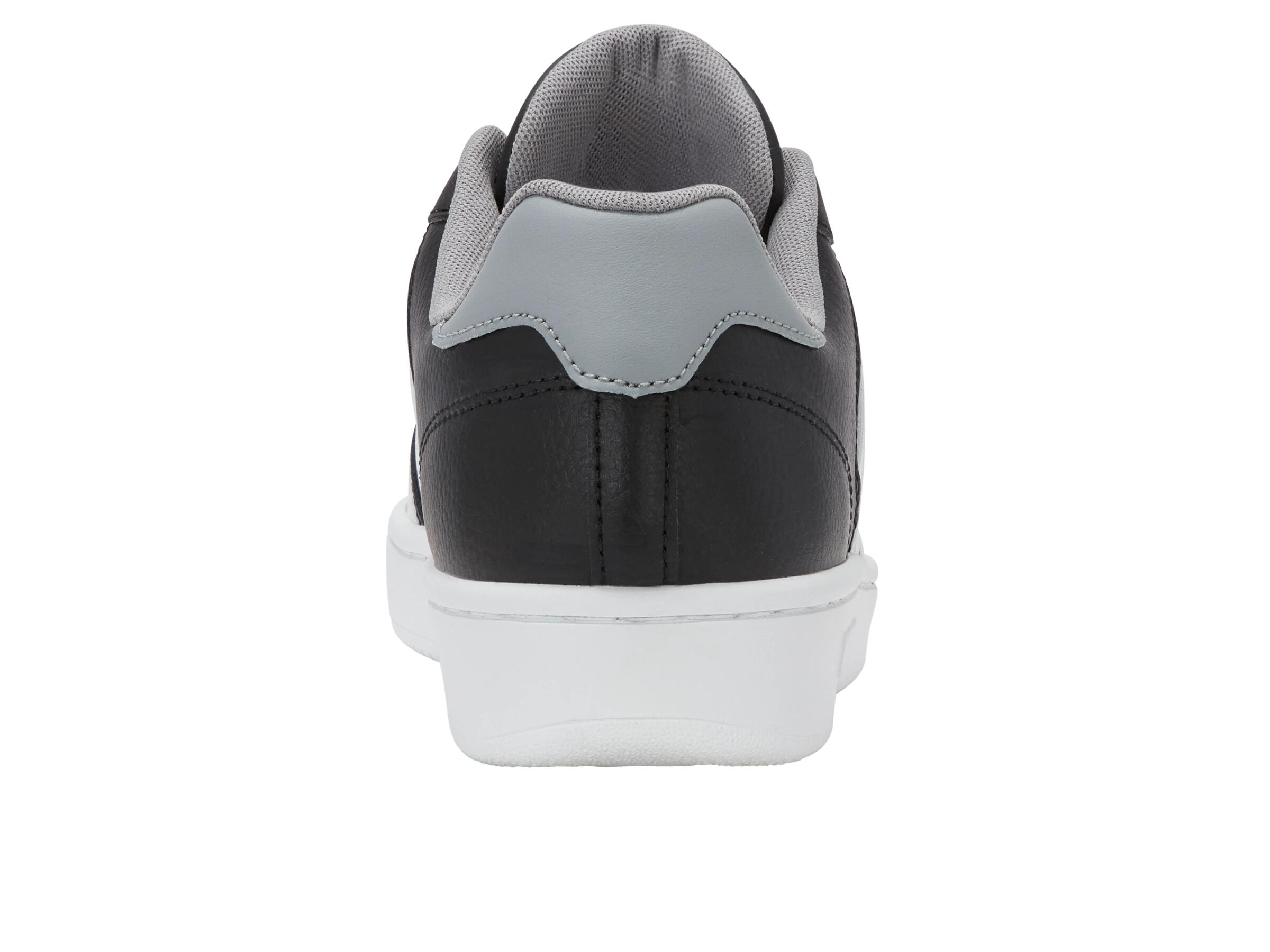 Zapatilla casual para hombre K-SWISS, corte bajo, negro y blanco 4/4