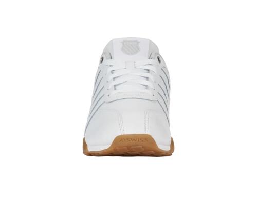 Zapatillas deportivas K-SWISS, blancas, con cordones, nuevo modelo 3/4