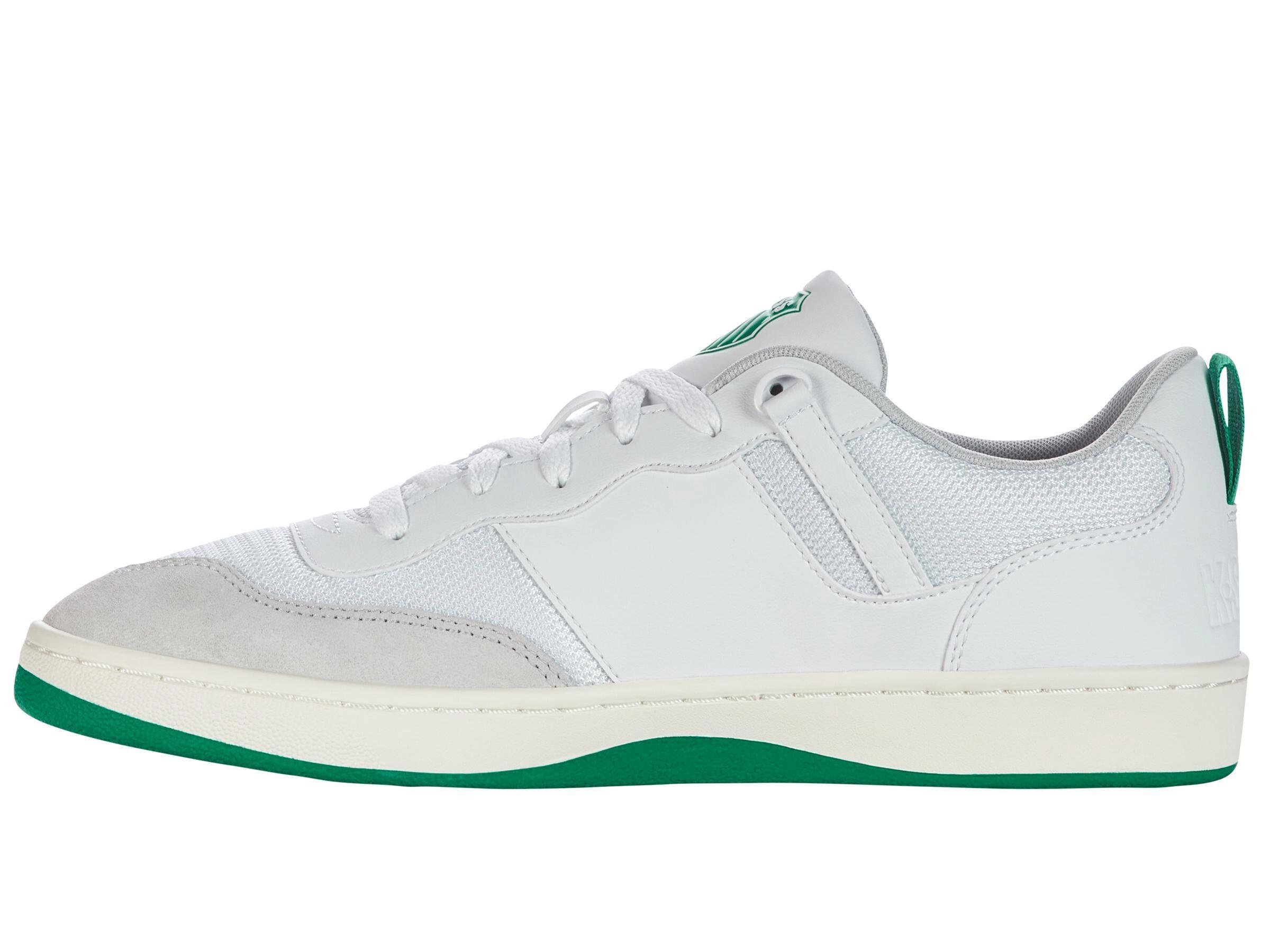 Zapatillas K‑Swiss K‑Varsity para hombre en blanco, corte bajo y con cordones 2/4