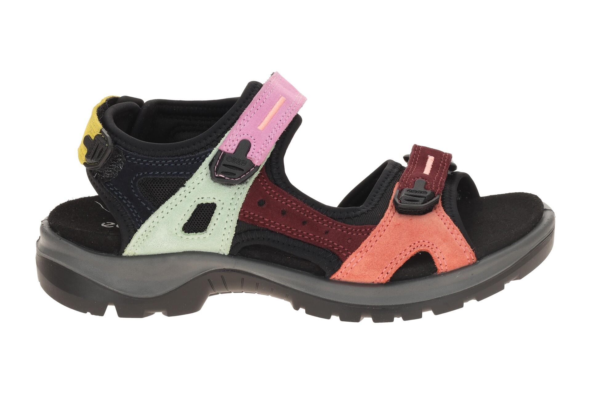 Ecco Offroad Damen Sandale schwarz bunt 069563 2/7