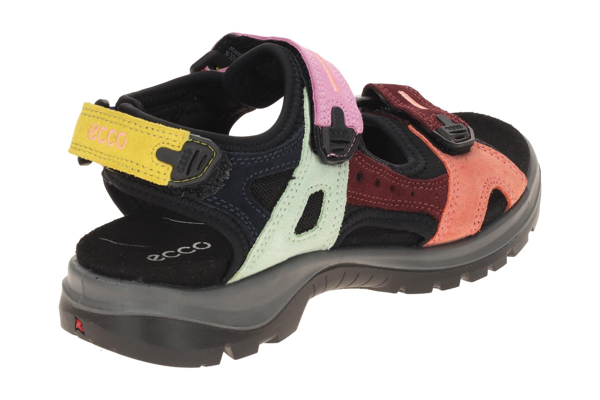 Ecco Offroad Damen Sandale schwarz bunt 069563 4/7