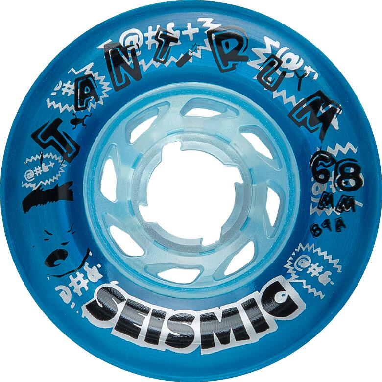 Skateboard Wheels - Tantrum - 68x43 mm 81a - Crystal Clear Blue - Whtntrm68 81A