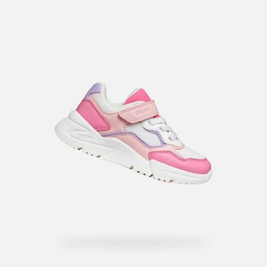Baskets Fille J LOFTUS GIRL Saumon/Blanc
