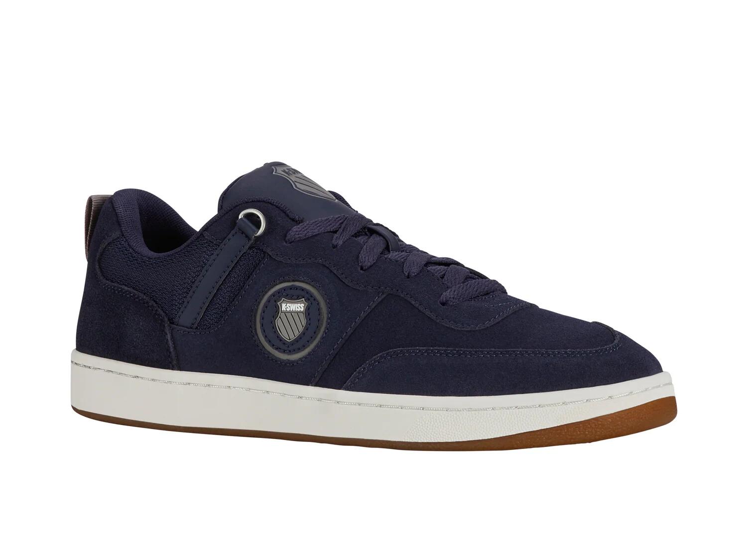 Zapatillas de cuero K-Swiss K-Varsity SDE, azul noche, para hombre 2/4
