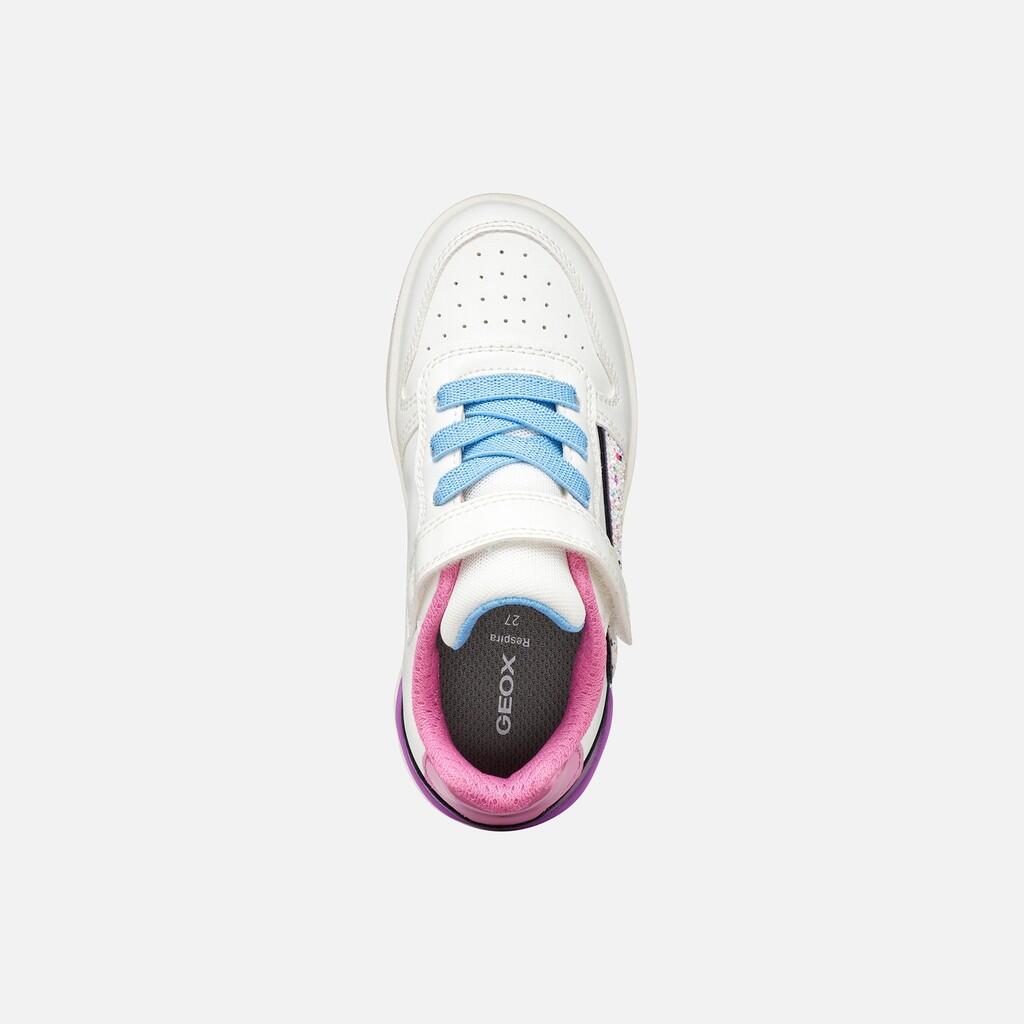 Baskets Fille WASHIBA GIRL Blanc/Violet Foncé 7/7