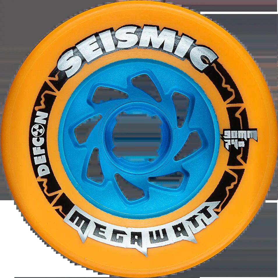 Skateboard Wheels - Megawatt - 90x58 mm 74a - Mango Defcon - Whlmgwt90 74A - Sei