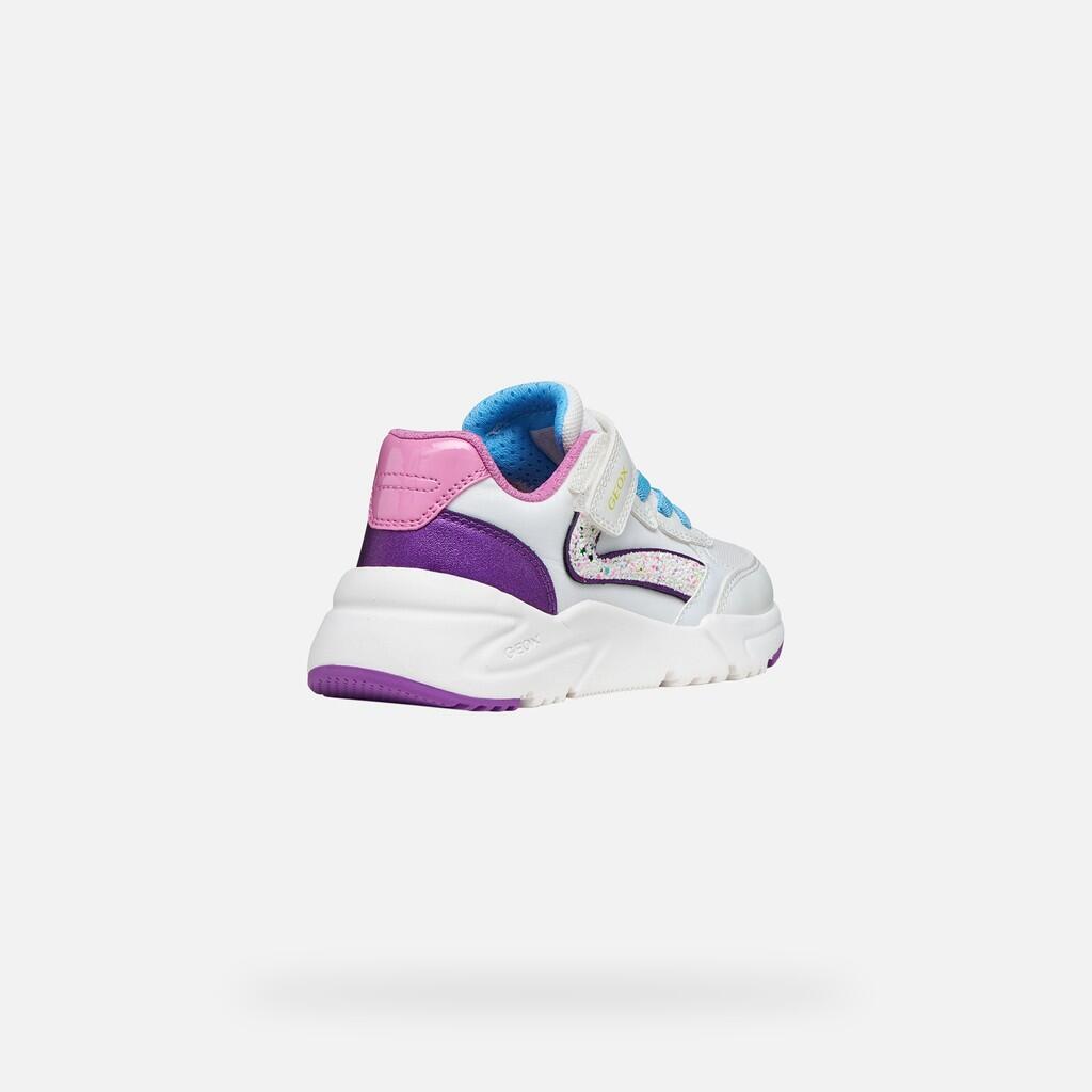 Baskets Fille LOFTUS GIRL Blanc/Violet Foncé 6/7