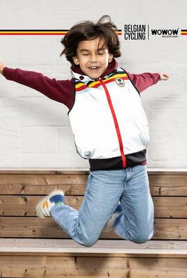 Belgian cycling kids jacket wowow - maat xl