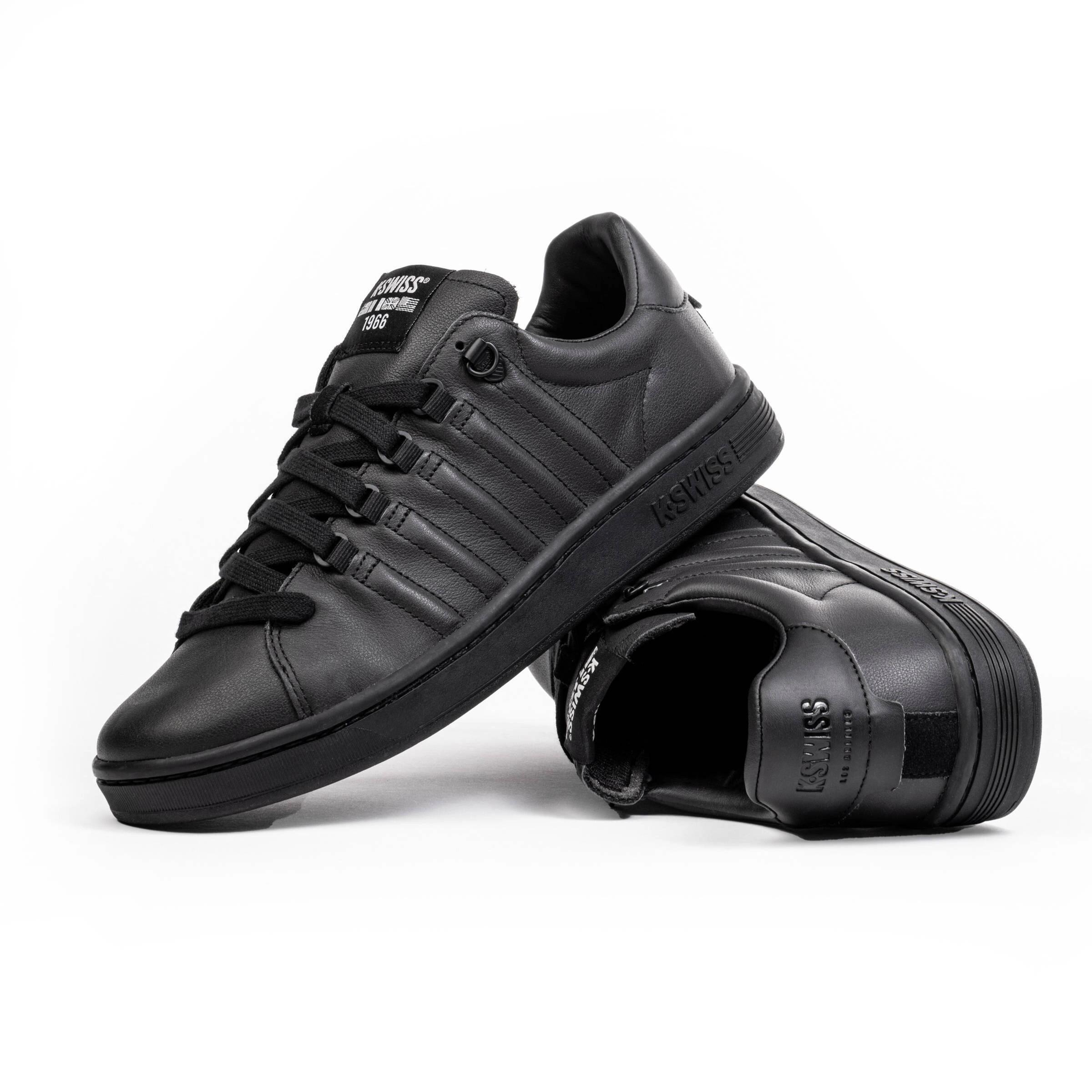 K-SWISS LOZAN II herensneaker van leer in zwart 2/4