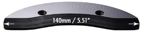 Accessoires Skate - Seismic Skid Plate Egg Profile 140Mm Black Skid Ossqtail 146