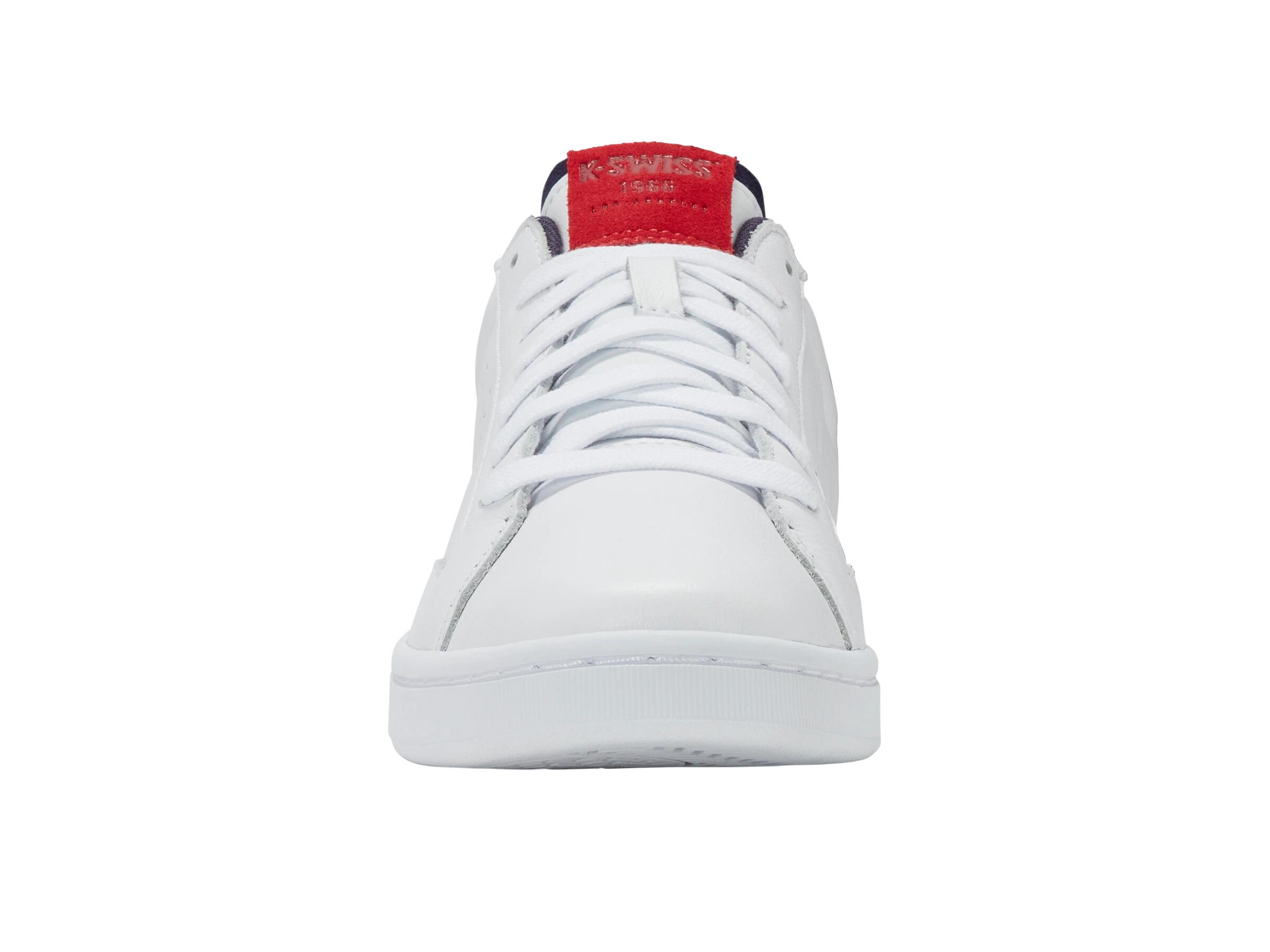 Zapatillas deportivas K-SWISS LOZAN KLUB LTH para hombre, blancas, corte bajo 3/4