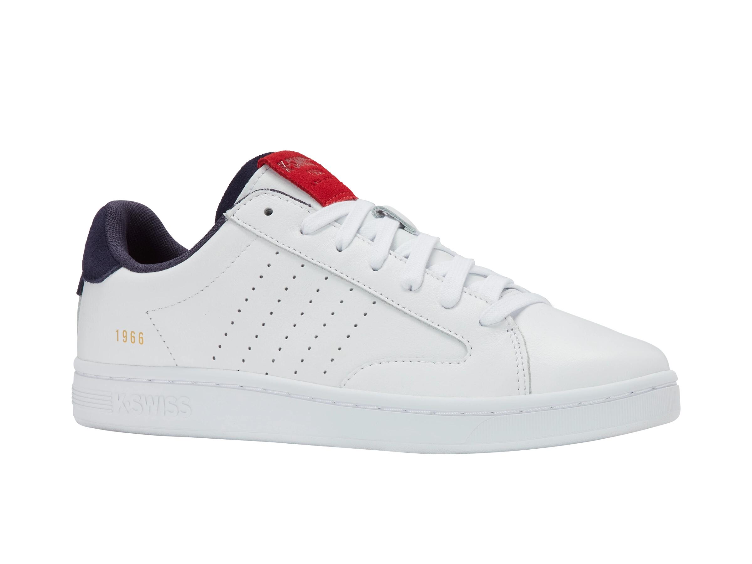 Zapatillas deportivas K-SWISS LOZAN KLUB LTH para hombre, blancas, corte bajo 2/4