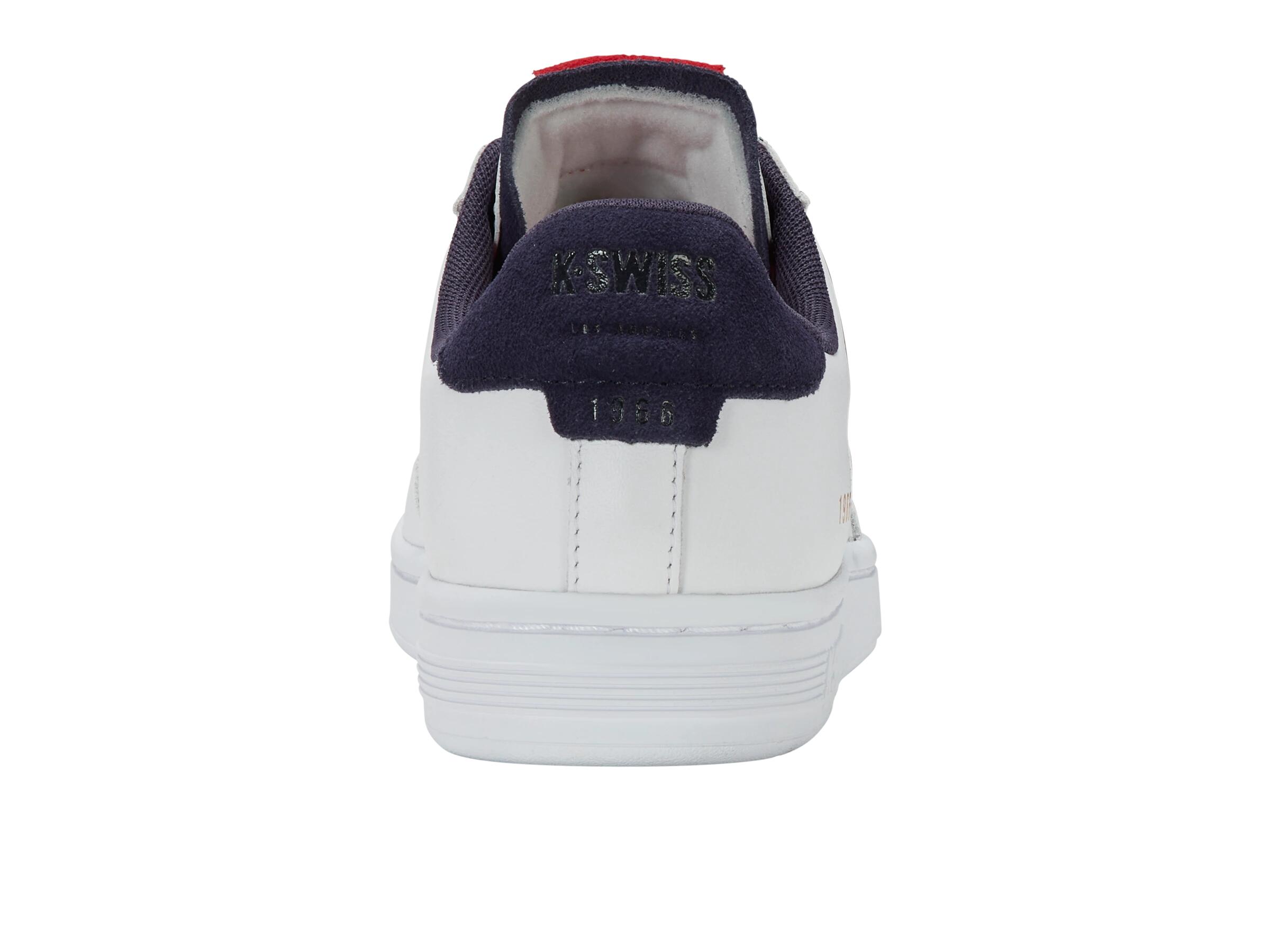 Zapatillas deportivas K-SWISS LOZAN KLUB LTH para hombre, blancas, corte bajo 4/4