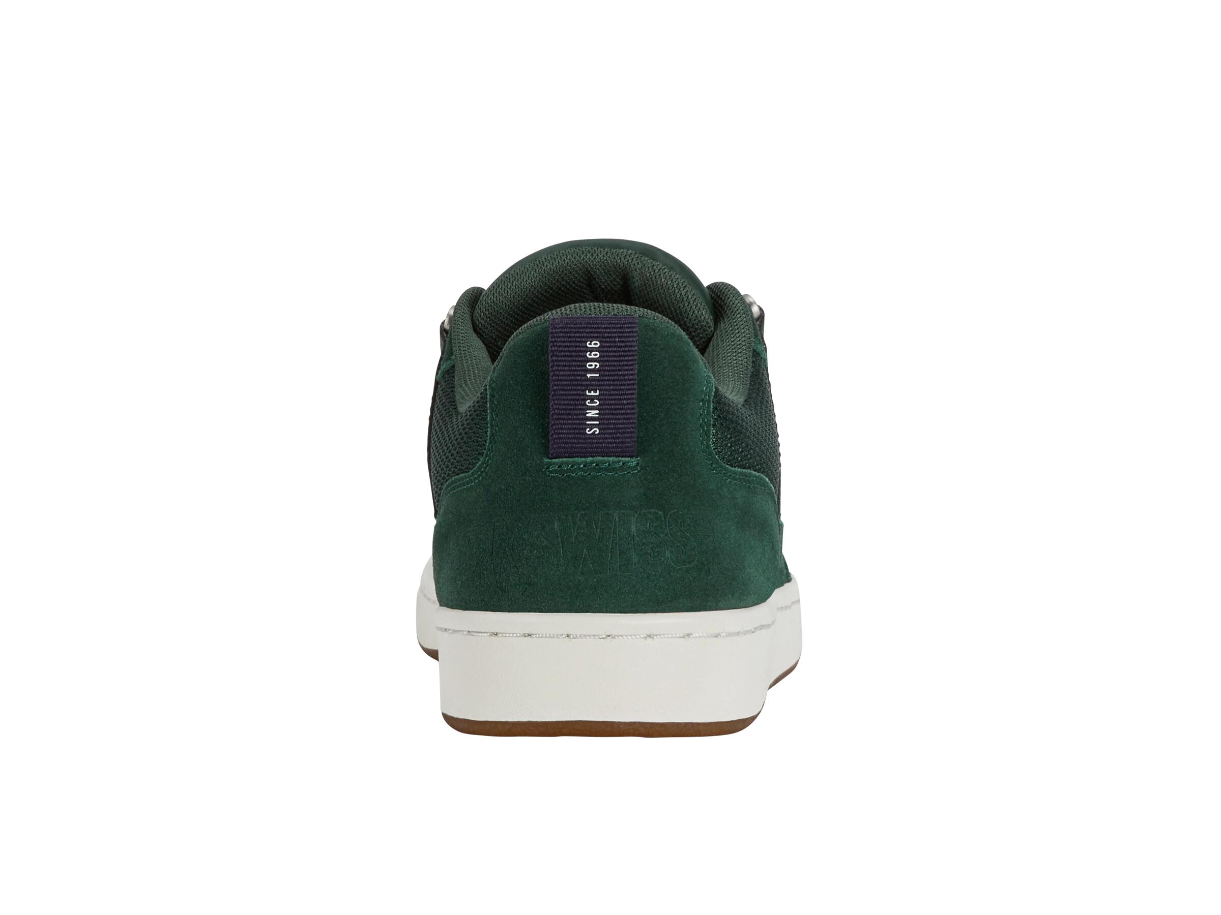 Zapatillas casuales K-SWISS K-Varsity SDE de hombre en piel de ante, verde 4/4