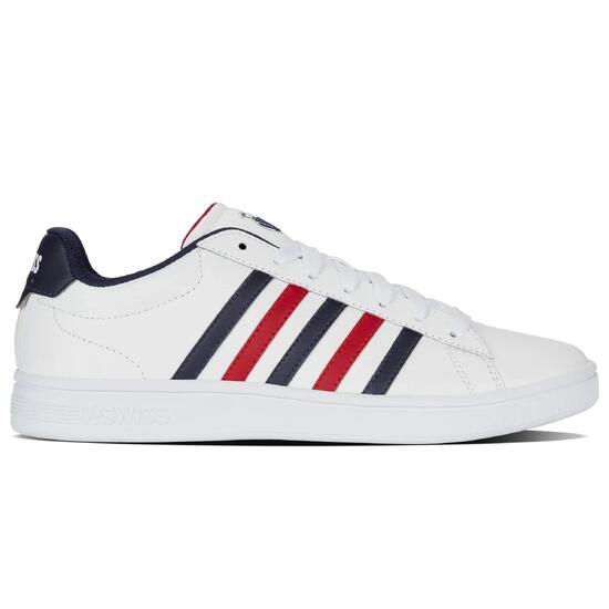 Męskie sneakersy K-Swiss COURT TIEBREAK II WHITE/PEACOAT/SAMBA RED-M