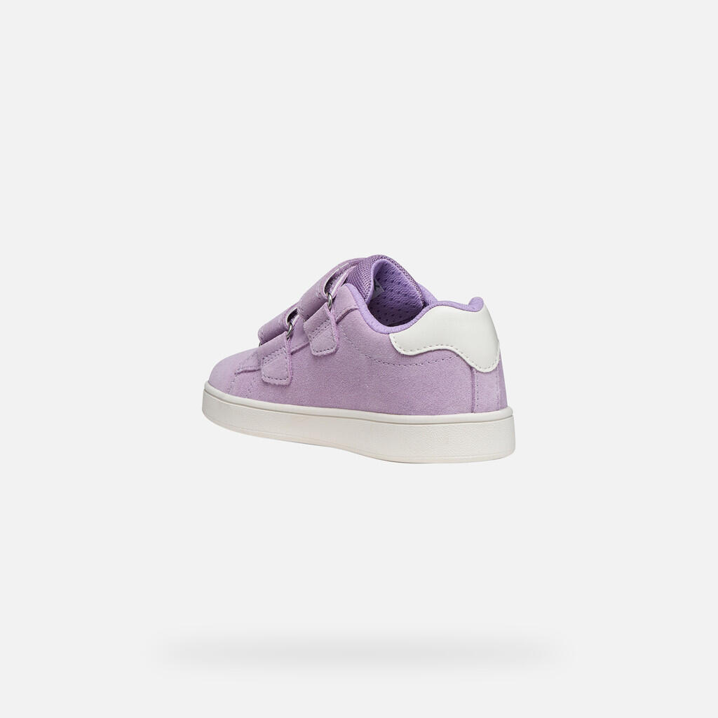 Baskets Fille J ECLYPER GIRL Lilas/Blanc 5/7