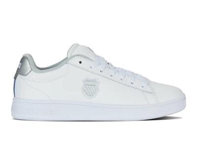 Scarpa K-SWISS Court Shield II bianca - taglio basso allacciata