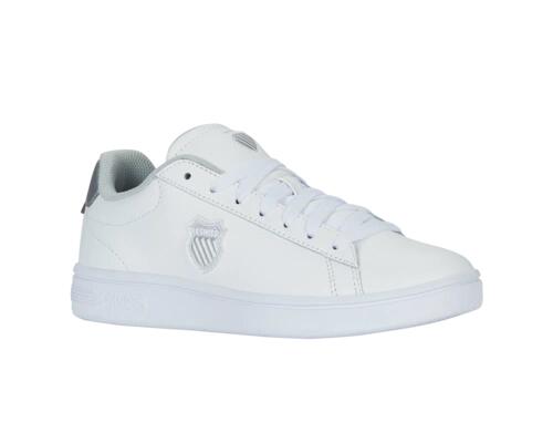 Zapatilla deportiva K-SWISS Court Shield II, blanca - corte bajo, con cordones 2/4