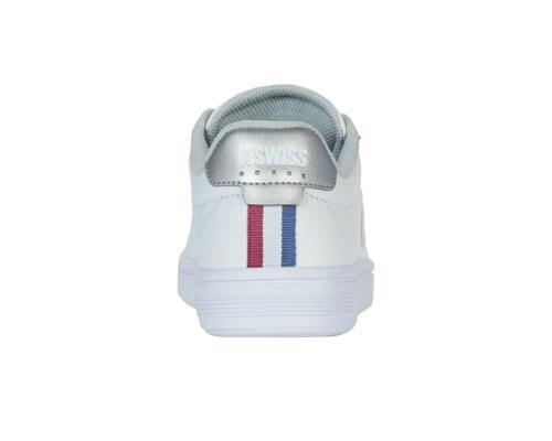 Zapatilla deportiva K-SWISS Court Shield II, blanca - corte bajo, con cordones 4/4