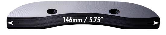 Accessoires Skate - Seismic Skid Plate Old School Square Tail 146Mm Black Skid O