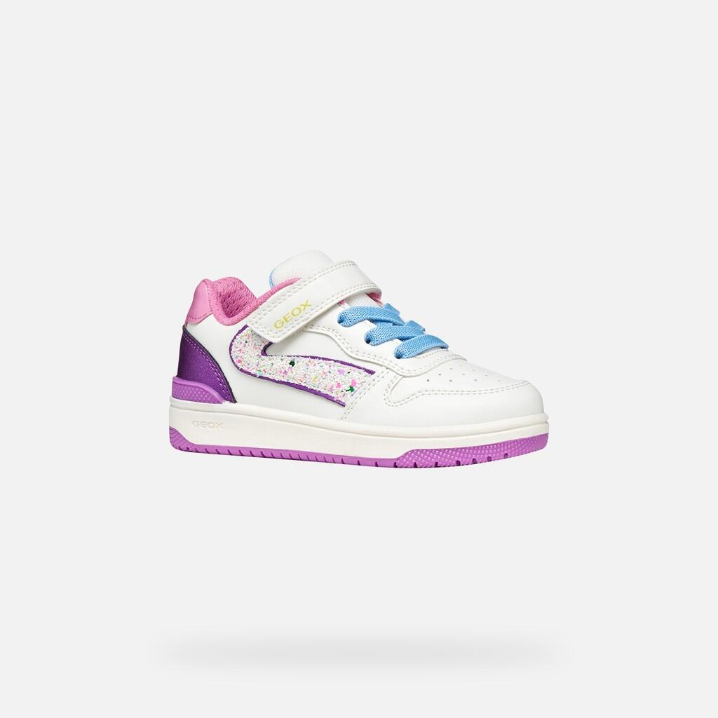 Baskets Fille WASHIBA GIRL Blanc/Violet Foncé 4/7