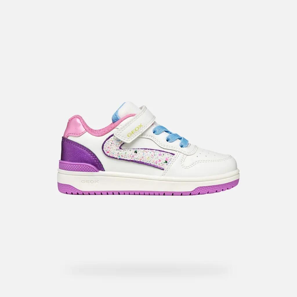 Baskets Fille WASHIBA GIRL Blanc/Violet Foncé 2/7
