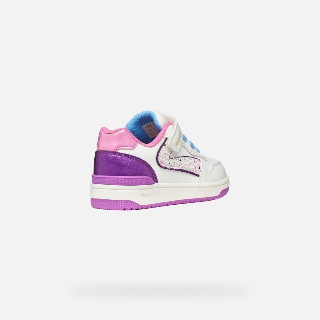 Baskets Fille WASHIBA GIRL Blanc/Violet Foncé 6/7