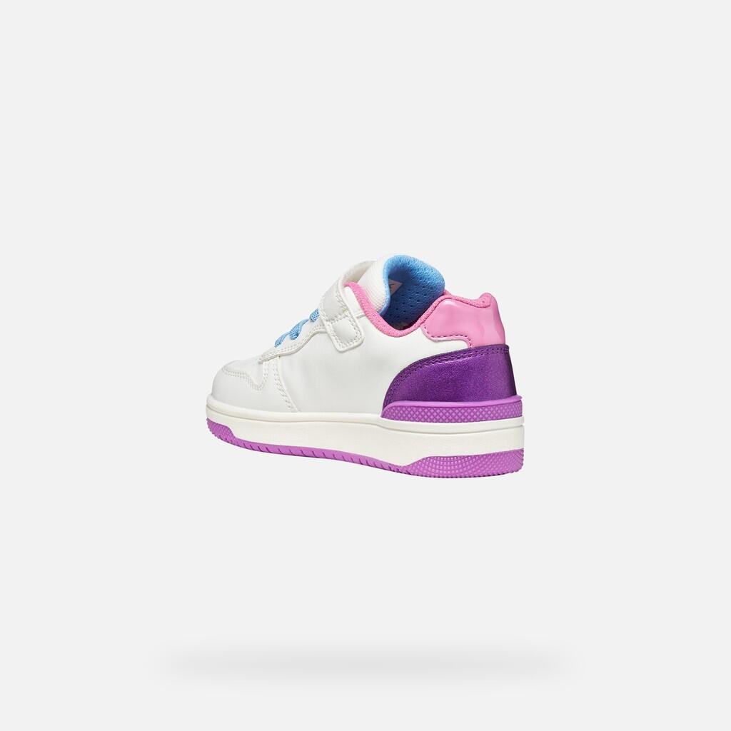 Baskets Fille WASHIBA GIRL Blanc/Violet Foncé 5/7