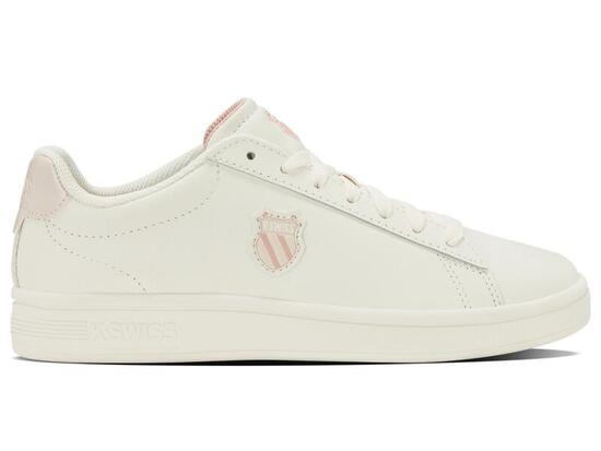 Chaussures basses blanches K‑SWISS Court Shield II – confortables, stables