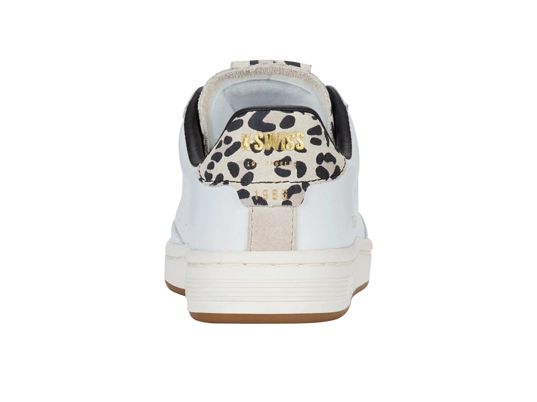 Zapatillas K-SWISS LOZAN KLUB LTH, blancas, corte bajo, con cordones 3/4