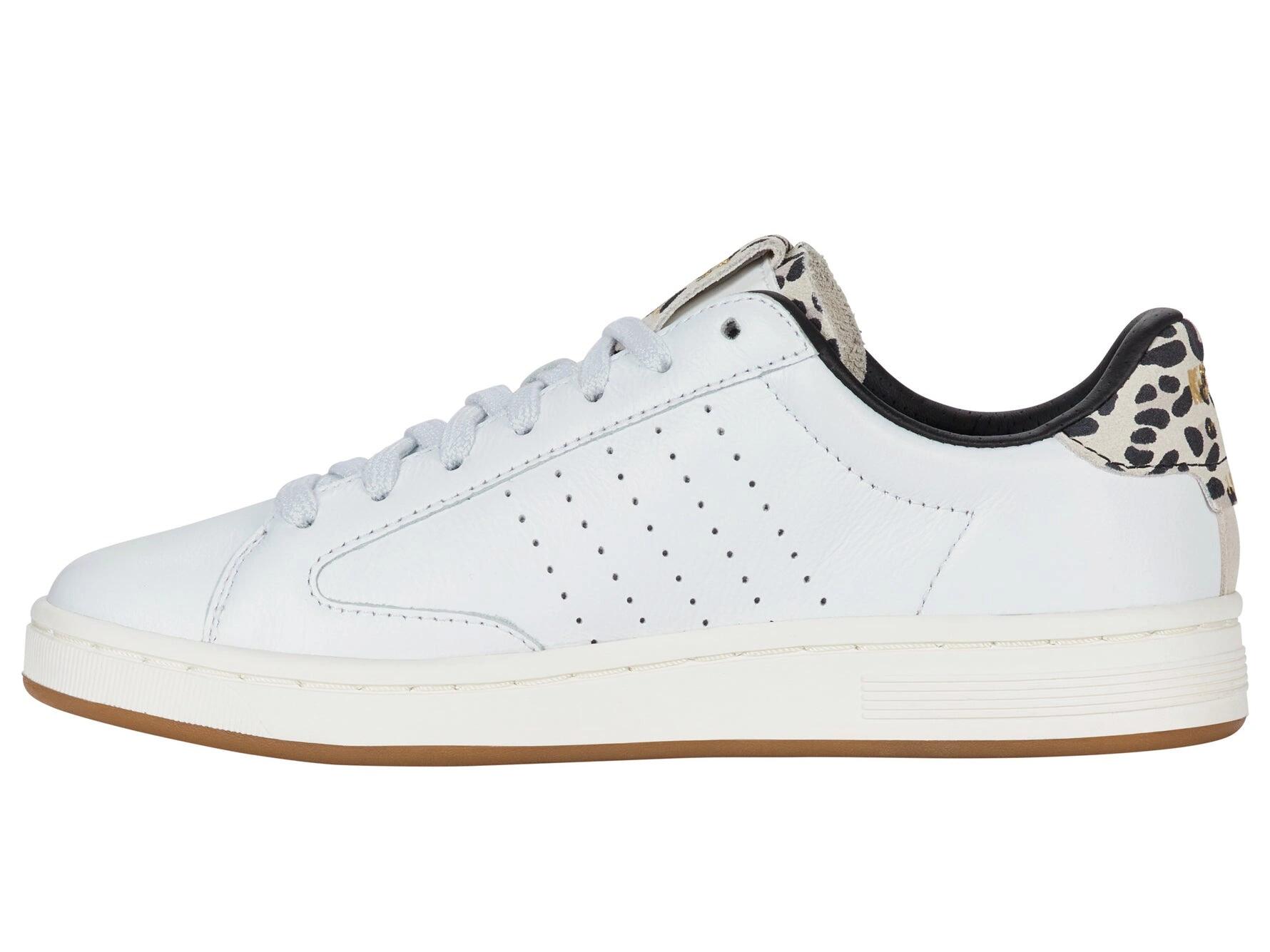 Zapatillas K-SWISS LOZAN KLUB LTH, blancas, corte bajo, con cordones 2/4