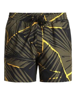 Zwembroek everyday printed volley 15" braun heren
