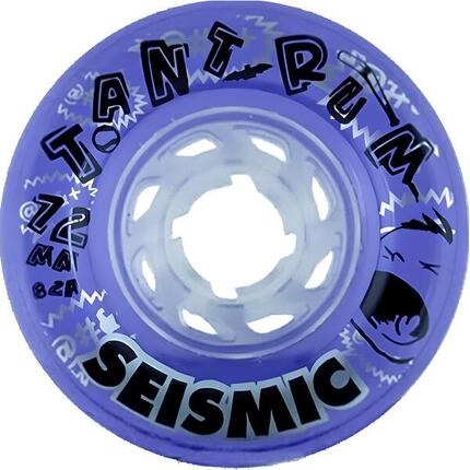 Roues Skate Seismic Wheels Tantrum 72X45Mm 82A Crystal Clear Purple Whtntrm7282C