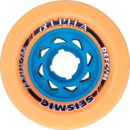 Roues Skate Seismic Wheels Alpha 75.5X62.5Mm 76A Mango Defcon Whalph76Adef
