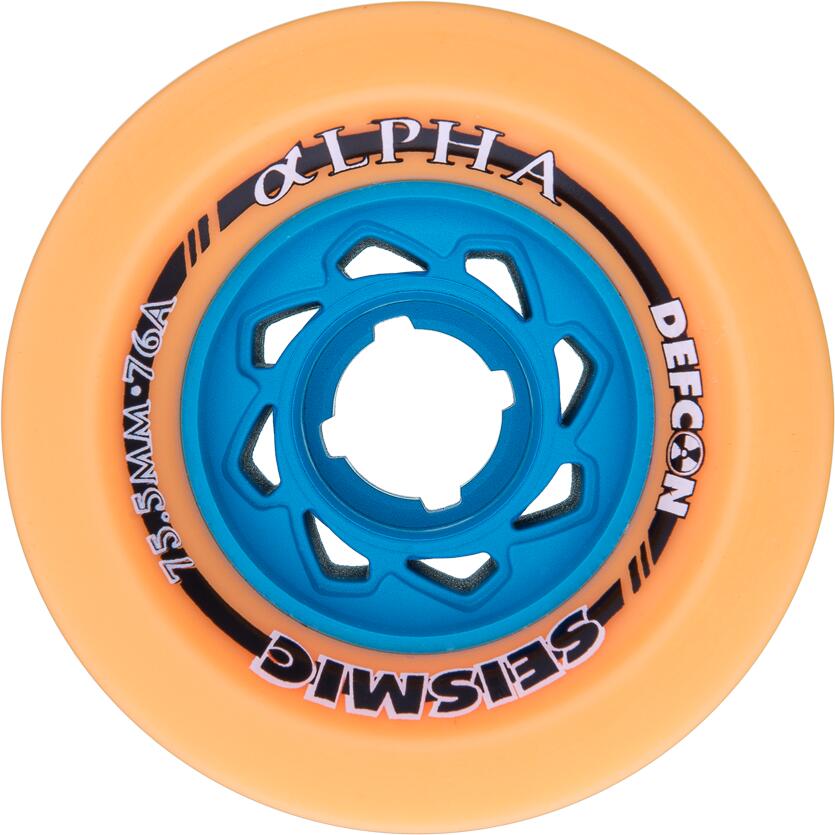 Seismic - Roues Skate Seismic Wheels Alpha 75.5x62.5mm 76a Mango Defcon Whalph76adef - Roue - Multicolore - No Size - Decathlon