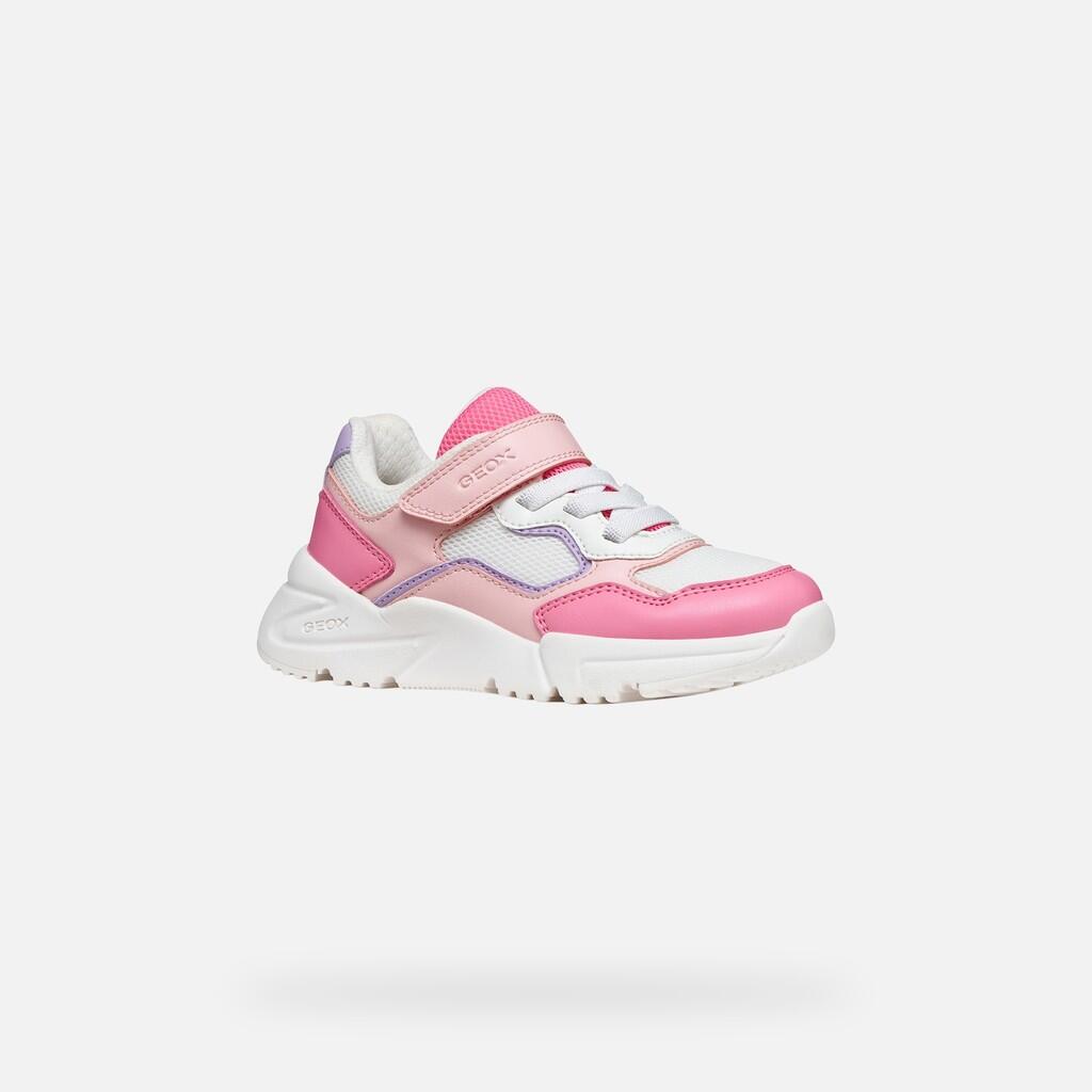 Baskets Fille J LOFTUS GIRL Saumon/Blanc 4/7