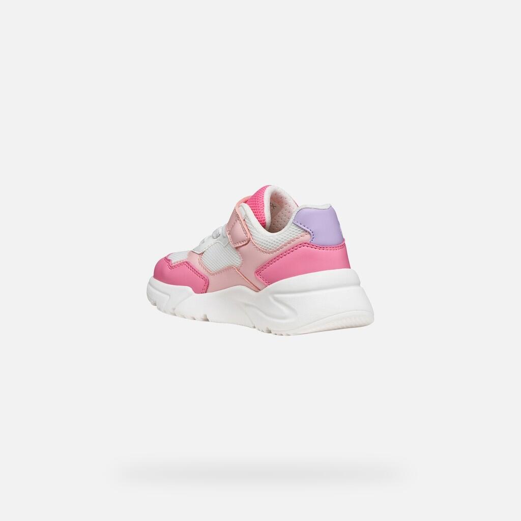 Baskets Fille J LOFTUS GIRL Saumon/Blanc 5/7